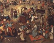 Battle between carnival and fast BRUEGEL, Pieter the Elder